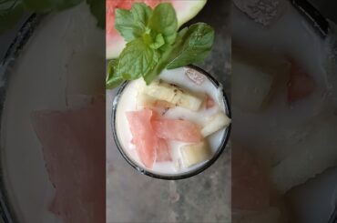 Fruit Dahi Custard Recipe/yogurt with fruit mix/Best breakfast for weight loss#yshorts#weightloss