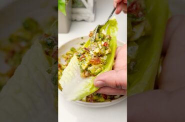 Avocado Lettuce Tacos in 30 Seconds! #avocado #healthysalad #asmr
