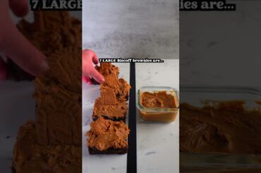 Low Calorie, High Protein Large Biscoff Brownie