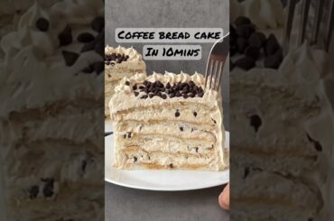 10 Mins Coffee Bread Cake | Instant Bread Cake | No-Bake Coffee Cake | Best Bites