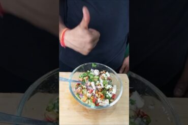 Healthy Protein Veg Salad #shorts #food #cooking #gym #fitness #healthy #asmr #sound #recipe