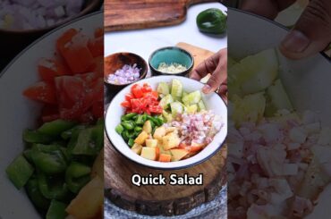 Quick Salad #saladrecipe #quickrecipe #recipes #healthyrecipes #youtubeshorts #shortvideo #foodlove