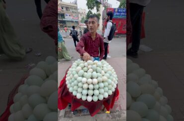Amazing Decorated Shop Selling Boiled Egg With Unique Salad - Healthy Street Food #shorts