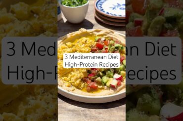 3 Mediterranean Diet High-Protein Breakfast Recipes! #mediterraneandiet #highprotein