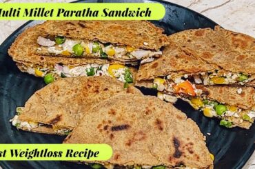 Multi Millet Paratha Sandwich | Millet Taco | Multi Millet Paratha | Fast Weightloss Recipe