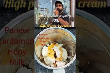 Gym Coach Nitesh Soni high protein ice cream recipe || #shorts #summer #icecream #healthy
