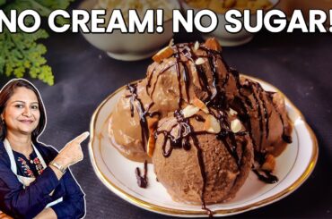 No Sugar, No Cream, No Banana, No Jaggery | Healthy Ice Cream Recipe |  Diet-friendly Ice Cream