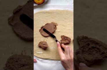 Vegan Peaches and Cream Cinnamon Rolls in One Hour