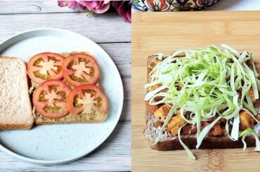 High Protein Sandwich Recipe | Healthy Bread Sandwich Recipe For Weight Loss | Breakfast Ideas