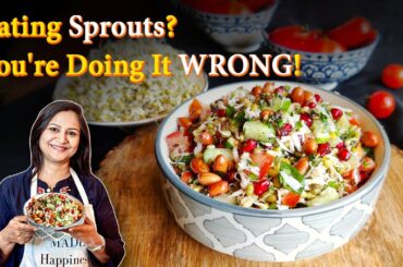 High Protein Sprouts Salad | Healthy Summer Salad | Moong Sprouts Salad Recipe | Weight Loss Salad