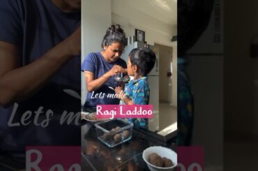 Ragi & dry fruits laddoo for kids(healthy snacks,ragi recipes for kids,ragi laddoo recipes for kids)