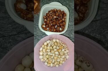 Healthy hot&sweet caramel crunchy Makana snacks recipe #shortsfeed #food #makanan #recepies #cooking