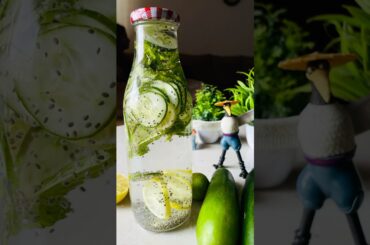 Detox water (For glowing skin) #detox #water #healthylifestyle #healthydrink #recipe #healthy #food