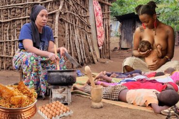 African Rural Cuisine //Cooking Organic and Healthy Rural Food For lunch, Dinner and breakfast
