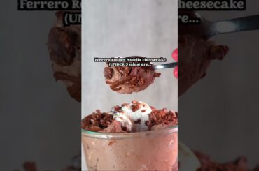 Low Calorie, High Protein No Bake Ferrero Rocher Nutella Cheesecake (UNDER 5 minutes)