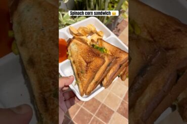 It’s delicious, ek bar try Karna Banta Hai #food #SpinachCornSandwich #Sandwich #breakfast #healthy