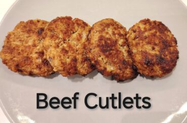 Healthy & Juicy Beef Cutlets | Easy High-Protein Dinner Recipe in 15 Minutes #beef #beefrecipe