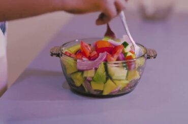 Refreshing & Healthy Salad /Cucumber Avocado& Tomato Salad Recipe/Quick & Fresh