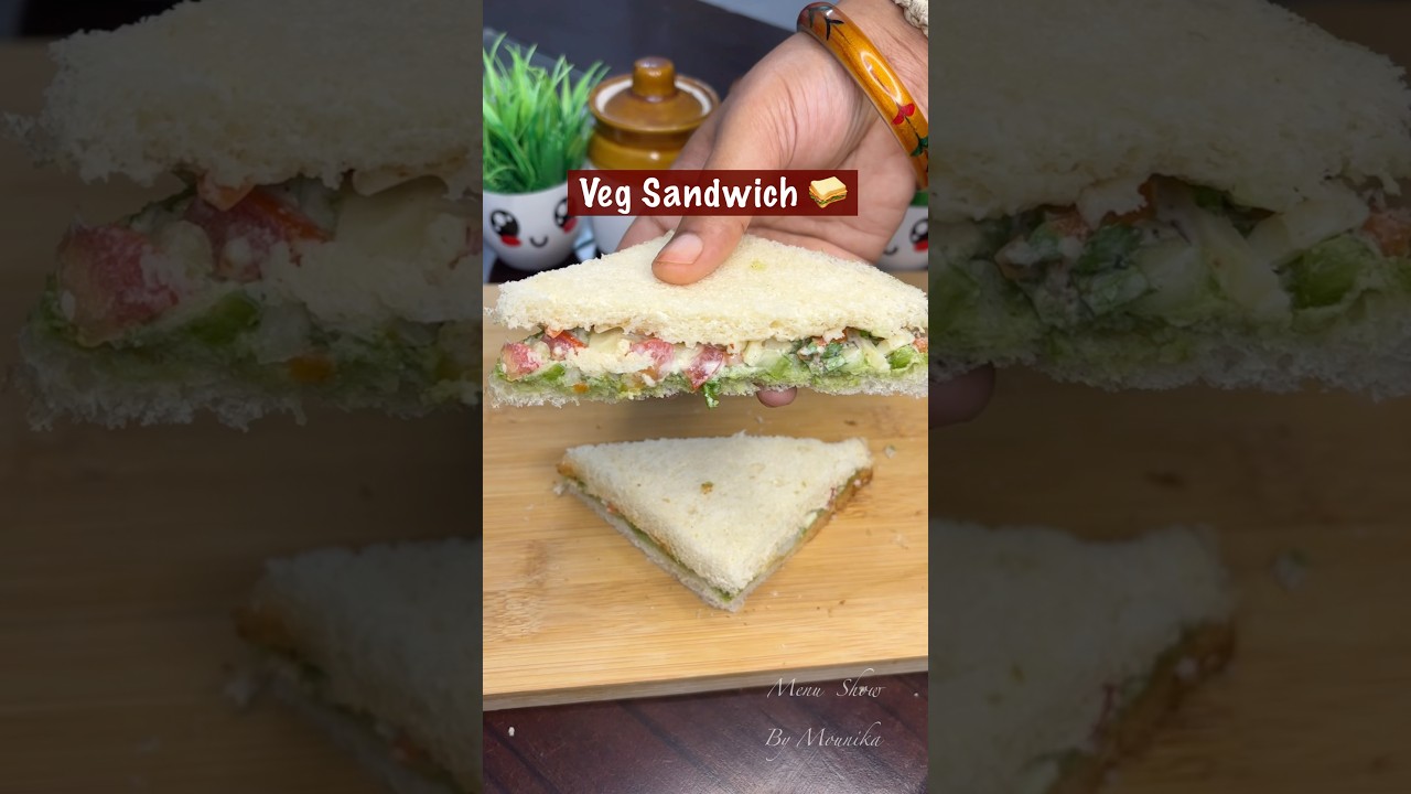 Healthy Cold Veg Sandwich | No Cook, No Oil Healthy Cold Veg Sandwich | No Cook, No Oil