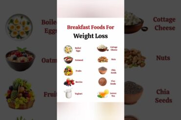 Breakfast Foods For Weight Loss #weightloss #fatloss #diet #proteinfood #healthyfood #shorts#protein