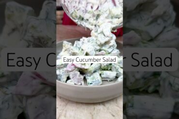 Creamy Cucumber Salad! (Cucumber Salad Recipe) #cucumbersalad