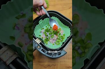 Easy healthy air fryer recipe with 50gms protein #eggrecipe