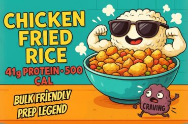 The Best Chicken Fried Rice (500 Calories)