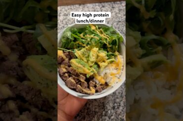 Easy high protein lunch/dinner idea #shorts #highprotein #healthyrecipes #highproteinrecipes