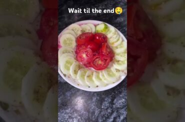 Easy Cucumber Tomato Salad | Quick Healthy Snack! #salad#recipe #shorts#shortvideo#bhawnasaini8387