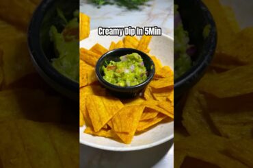 5 Minute Guacamole Dip | Healthy, Creamy & No Cook! #guacamole #avacadorecipe #healthy #viral