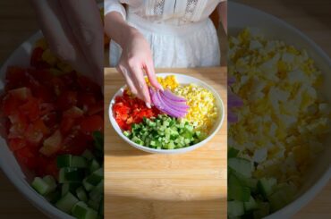 Creamy Cucumber Corn Salad | High-Protein, Dairy-Free, Easy Meal Prep (Dairy-Free Tzatziki Version)