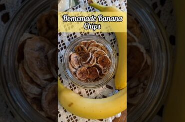 Easy Banana Chips Recipe | Baked Or Dehydrated | Healthy Snack #vintagestyle #baking #health