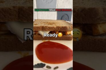 High Protein Sandwich Recipe | Quick Easy Healthy Breakfast or Post Workout Meal | Healthy Nutrition