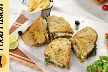 Pesto Chicken Sandwich Recipe by Food Fusion