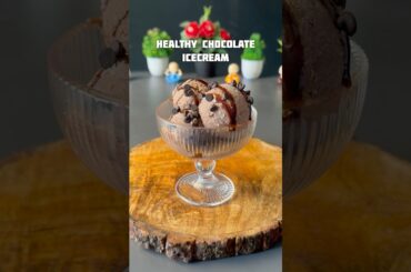 Viral Healthy Chocolate Ice cream #shorts #chocolate #icecream #recipe #healthy