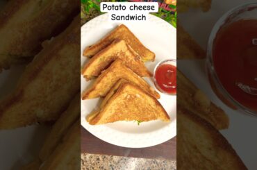 Potato Cheese Sandwich #shorts #viralvideo #recipe #trending #easyrecipe #ytshorts #shortsfeed