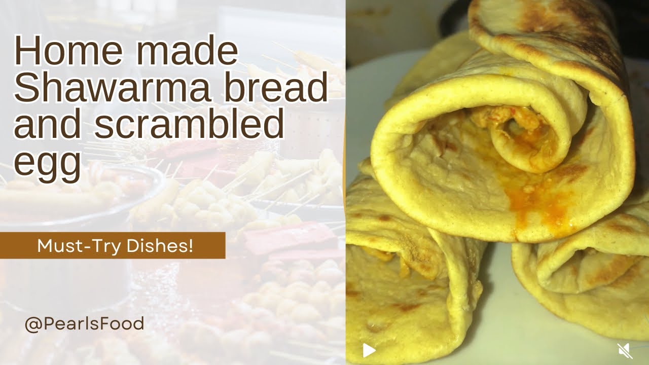 Healthy Homemade Shawarma Bread with scrambled eggs For breakfast. #recipe #homemade #healthy #food Healthy Homemade Shawarma Bread with scrambled eggs For breakfast. #recipe #homemade #healthy #food