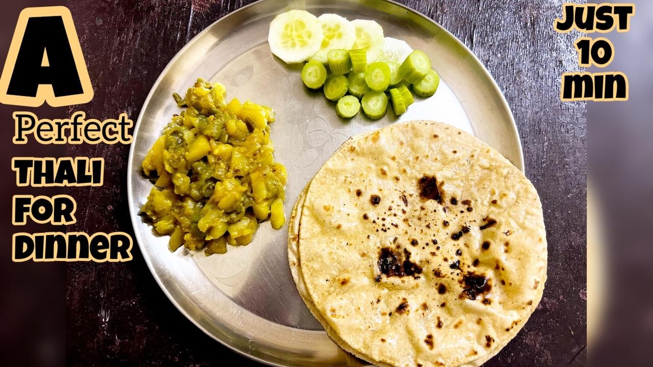 Healthy Veg Thali for Dinner | Easy & Quick Indian Vegetarian Meal Recipe #HealthyThali Healthy Veg Thali for Dinner | Easy & Quick Indian Vegetarian Meal Recipe #HealthyThali