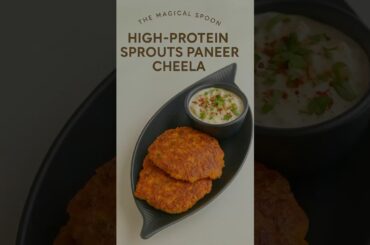 High-Protein Sprouts Paneer Cheela | Healthy Indian Breakfast for Weight Loss | Ep 22 #ytshorts