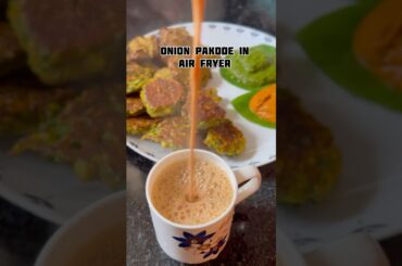 Air Fryer Onion Pakoras| No oil healthy & so easy #pallavifoodvoyage #cooking