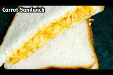 carrot sandwich recipe | sandwich recipes #shorts