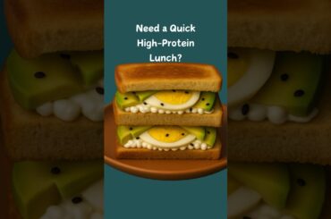 Fuel your day with this quick and delicious high-protein sandwich. #highprotein #healthybreakfast