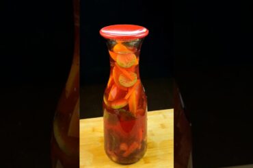 Detox Water For Weight Loss And Clear Skin | How To Make Detox Water | ASMR Cooking #shorts #asmr