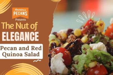 Healthy & Delicious! Pecan and Red Quinoa Salad Recipe.