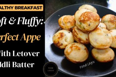 Healthy Breakfast Recipe I Appe with leftover idli batter I Instant Breakfast I 10 Minutes Recipe