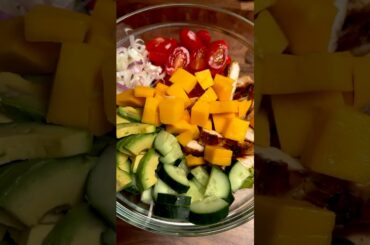 Chicken Salad Recipe! Easy & healthy #shorts #asmr