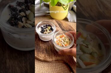 OVERNIGHT-OATS | Healthy & Easy Breakfast Recipe| Morning Breakfast ideas #healthyrecipes #vegan
