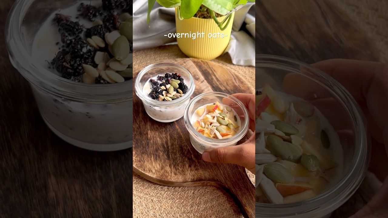 OVERNIGHT-OATS | Healthy & Easy Breakfast Recipe| Morning Breakfast ideas #healthyrecipes #vegan OVERNIGHT-OATS | Healthy & Easy Breakfast Recipe| Morning Breakfast ideas #healthyrecipes #vegan