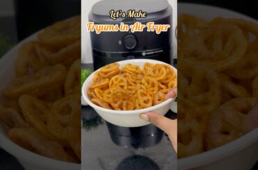 Philips Air Fryer Masala Fryums | Crispy No Oil Snack Recipe #shorts #airfryer #snack