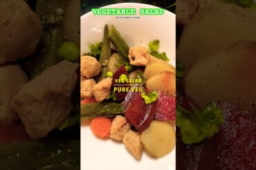 Vegetable Salad - Healthy mixed vegetable salad recipe #salad #food #shorts #saladbowl #vegan #yt